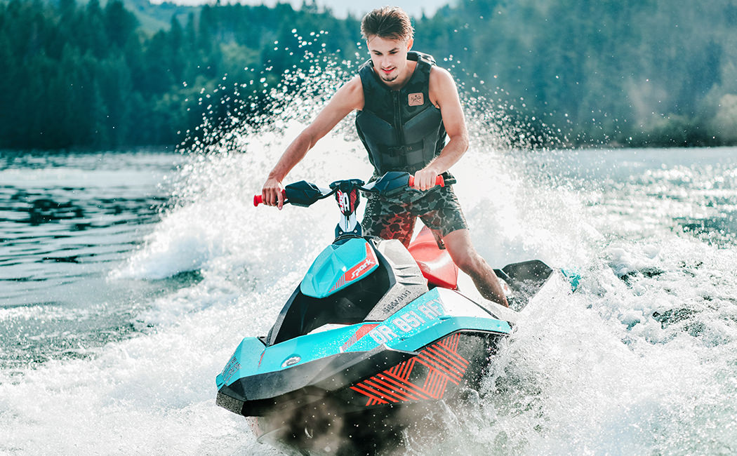 Man Riding Jet Ski Man Riding Jet Ski
