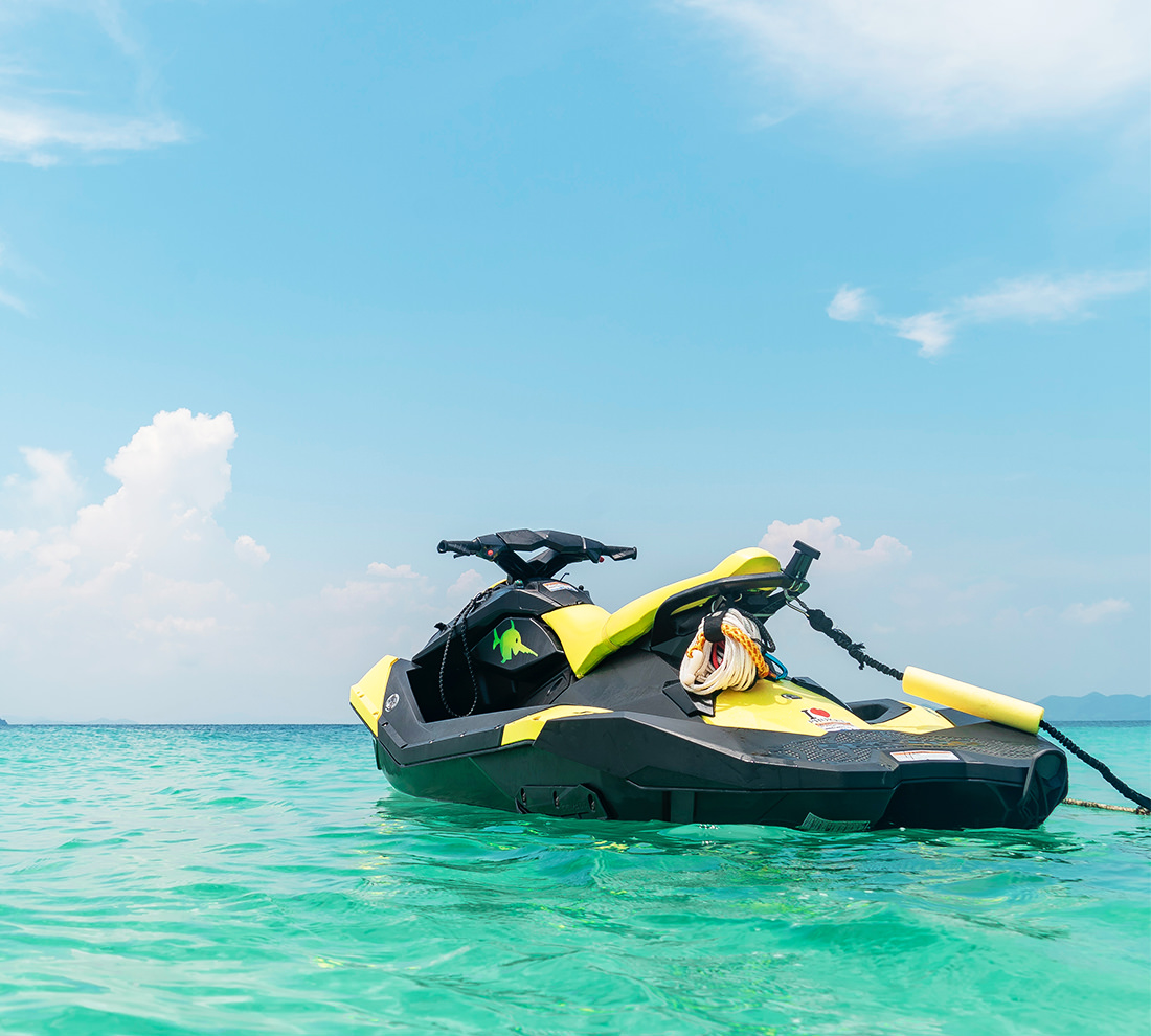 Jet Ski in Water Extreme Sports Jet Skiing